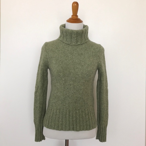 J.O.A. Turtleneck Sweater in Light Green